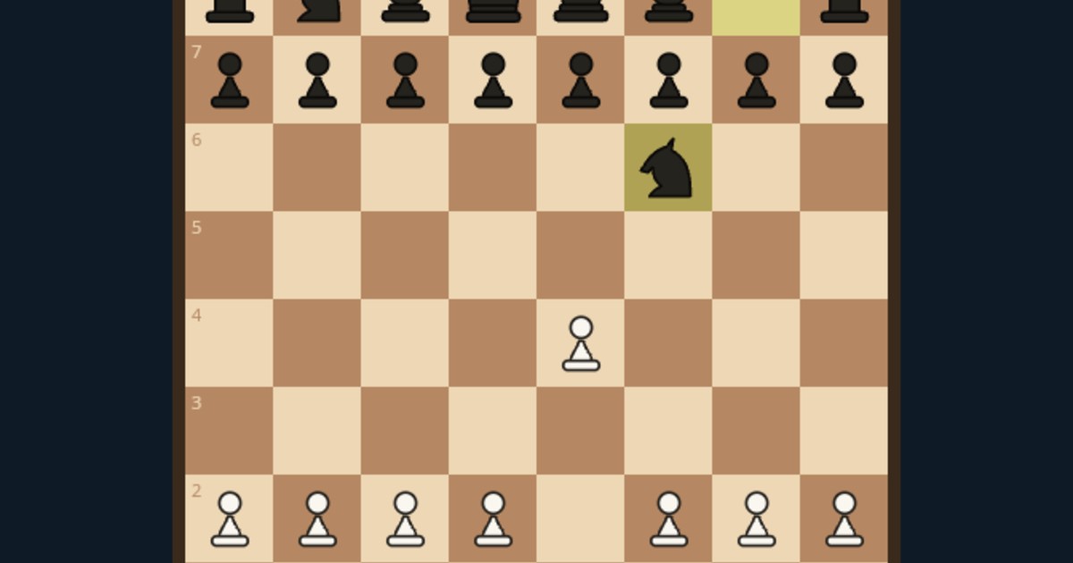 Chess game with AI player
