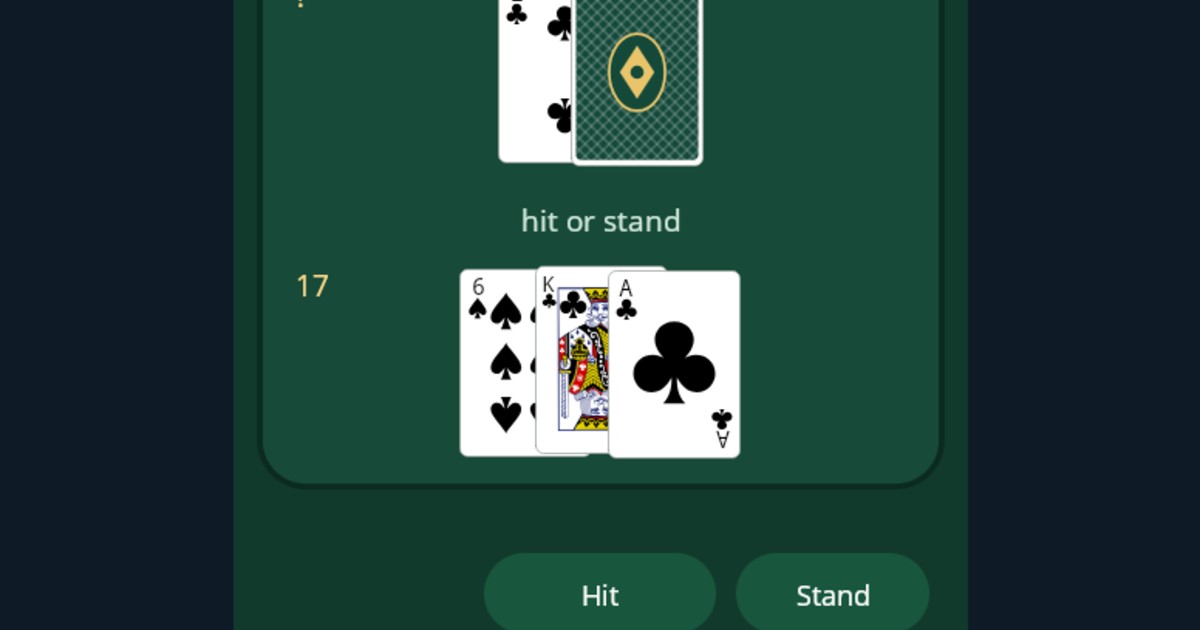 Blackjack game