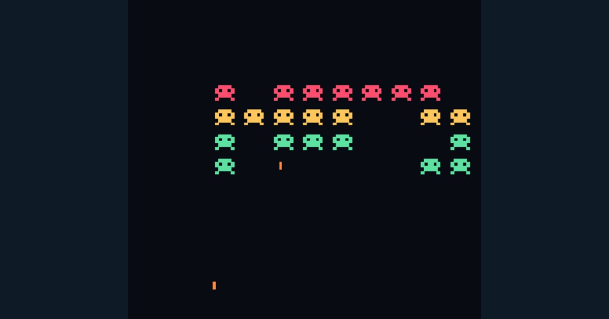 Space Invaders simple game etude