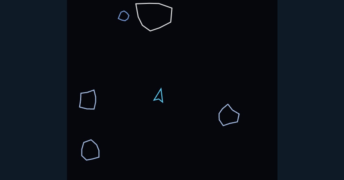 Asteroids game proto, keyboard or mouse controls